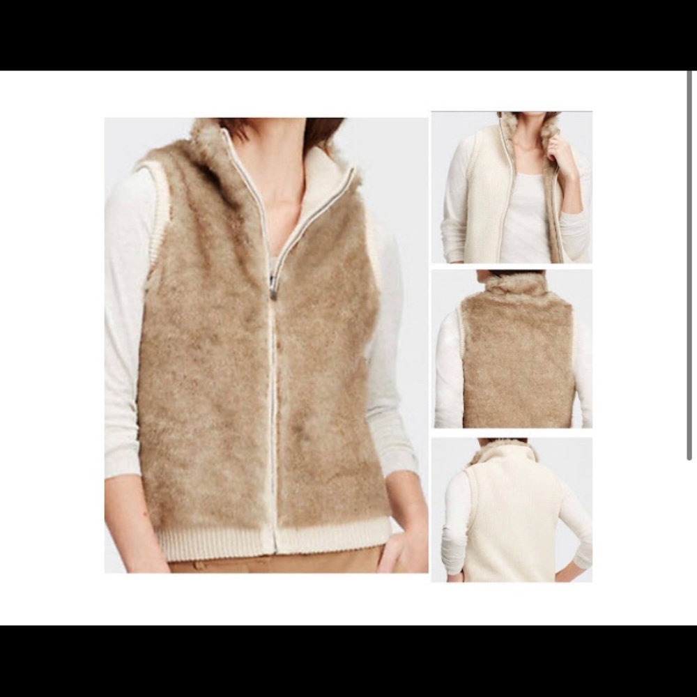 Ann Taylor Faux Fur Vest